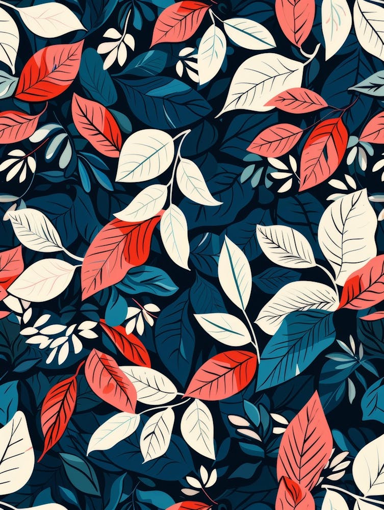 Seamless Pattern With Leaves 9