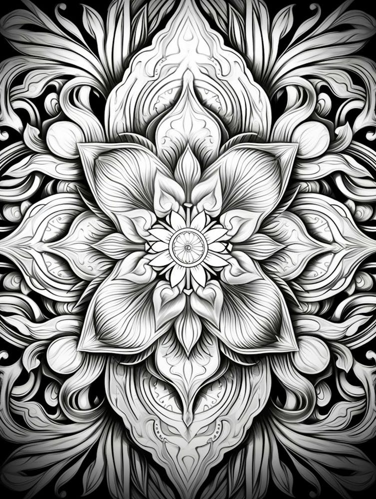 Symmetrische Mandalas Geometrische Illustration 29