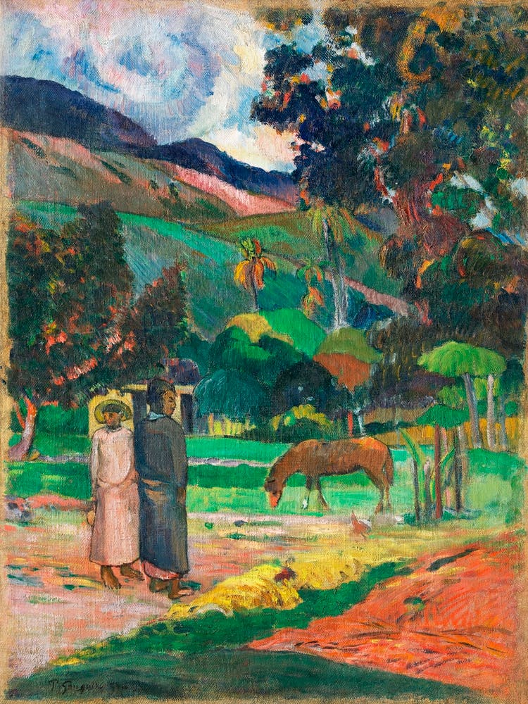 Tahitian Landscape (1892), Paul Gauguin