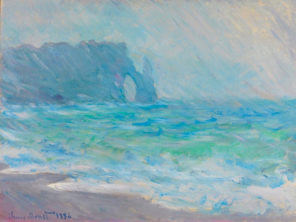Claude Monet Regnvær Etretat