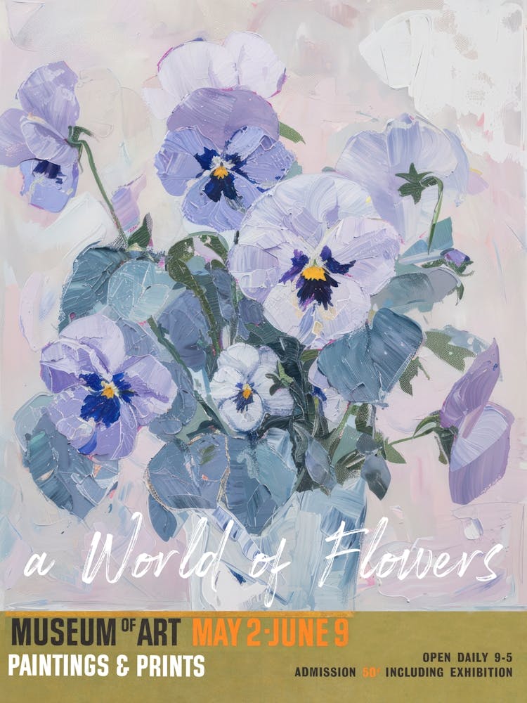 A World Of Flowers, Van Gogh Exhibition Pansies 4