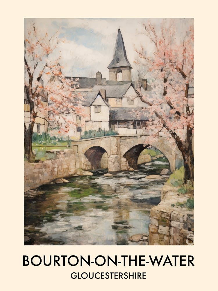 Bourton On The Water (Gloucestershire) Painting 4 Travel Poster