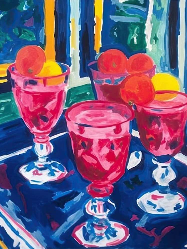 Raspberry Sorbet Painting 2