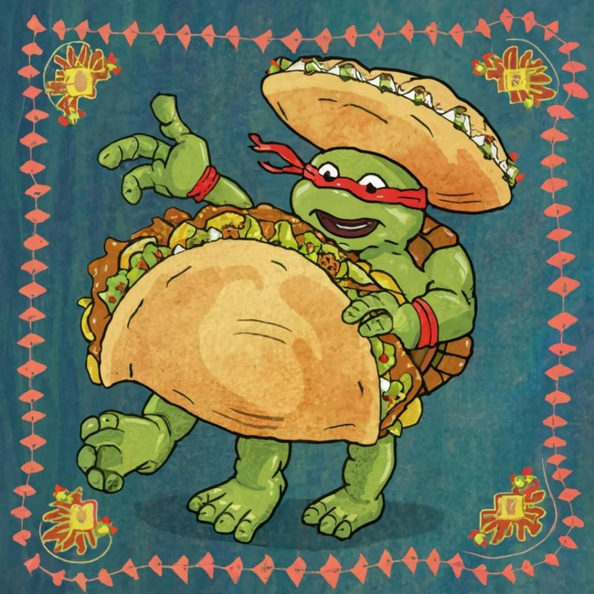 Tangoing Turtles Taco Tuesday Fiesta Print Art And Wall Art