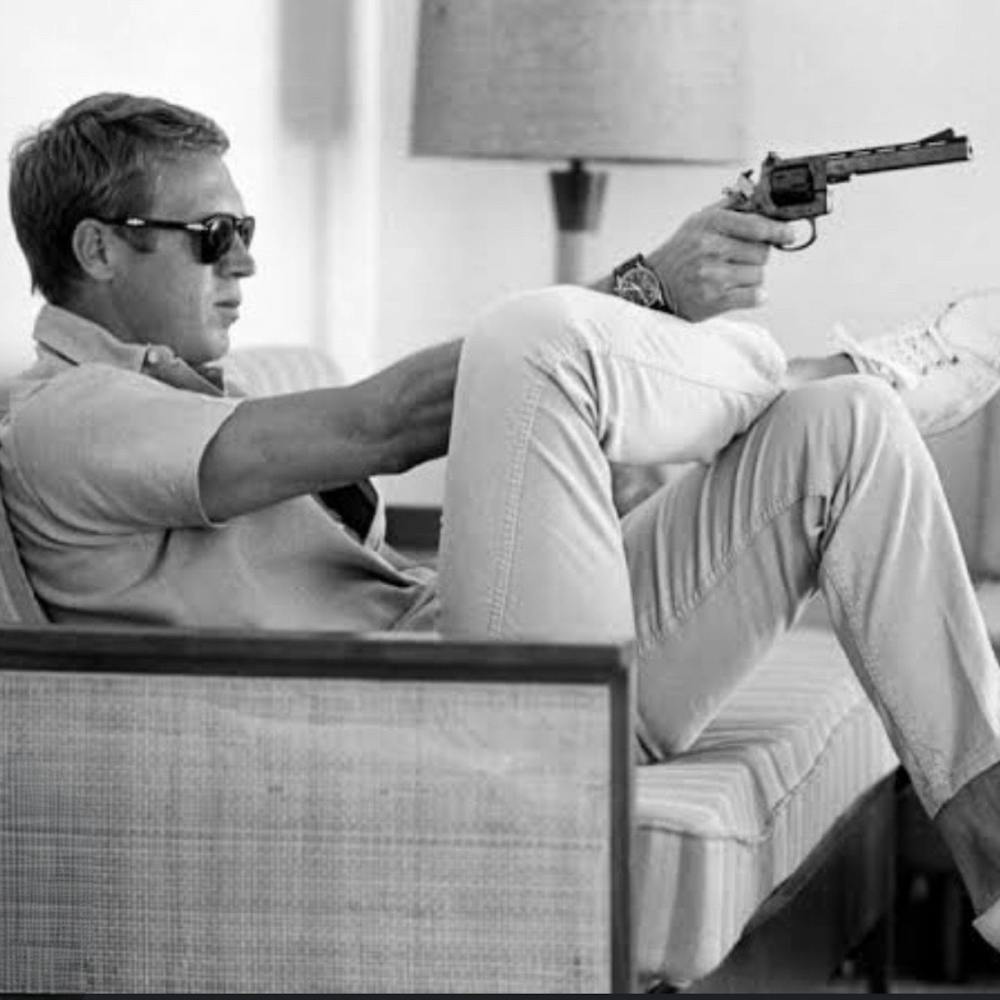 Steve McQueen takes aim