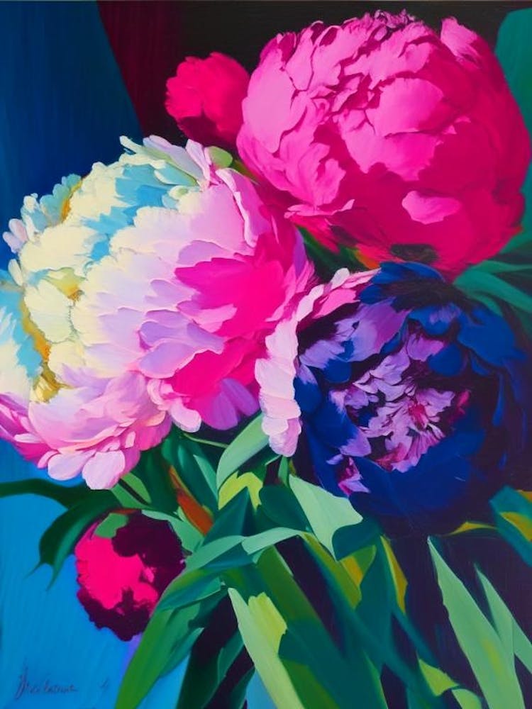 Alexander Fleming Peonies Colourful 1 Painting