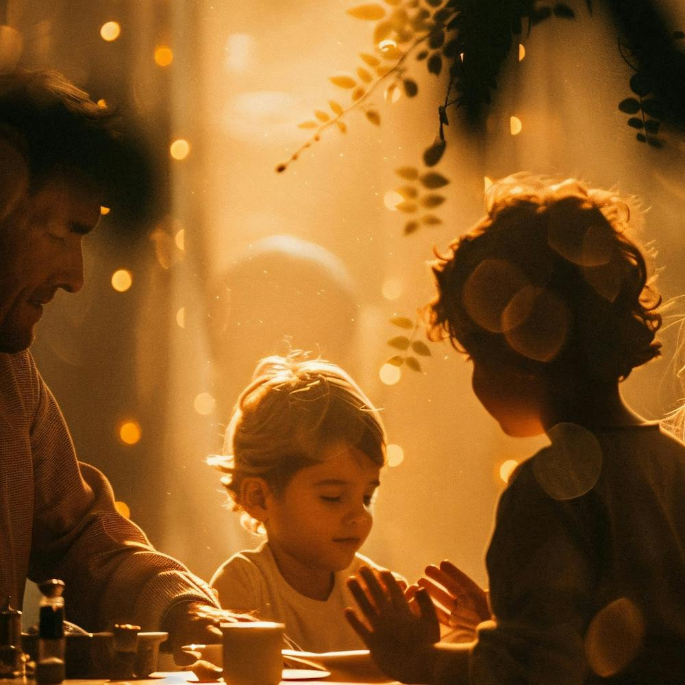 Weihnachtliches Familienporträt