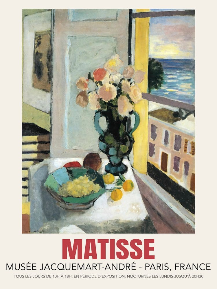 Matisse Flowers In Front Of A Window