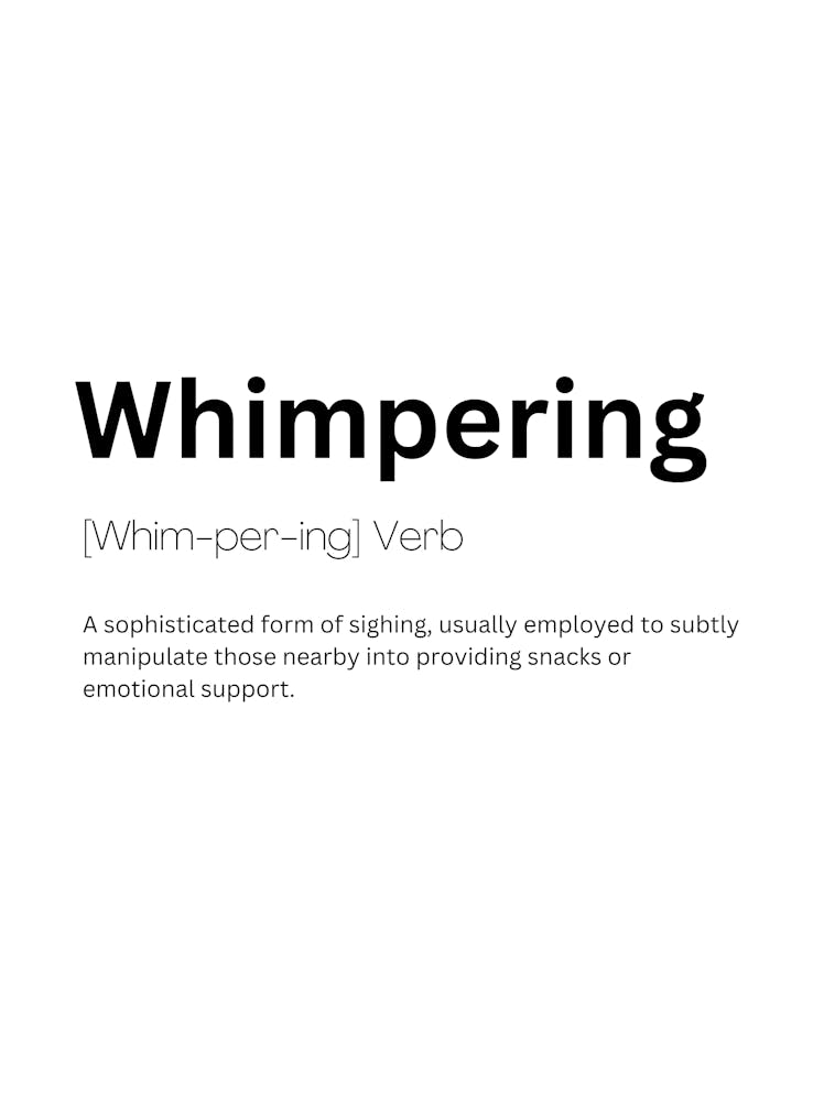Whimpering Definition Meaning