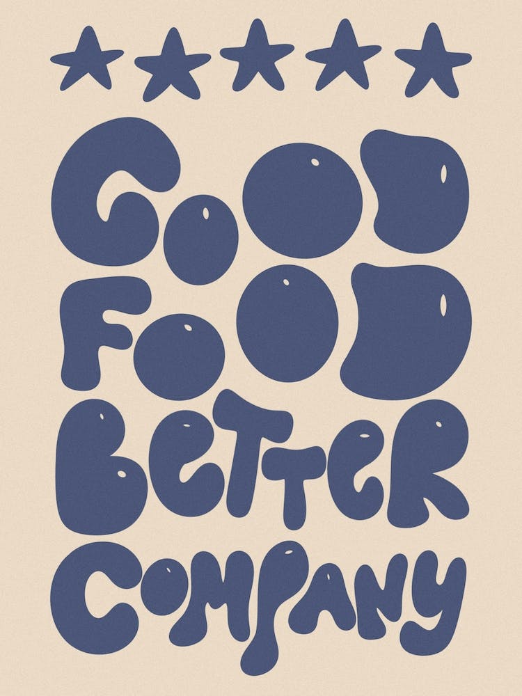 5* Good Food Better Company Kitchen/Dining Room Blue