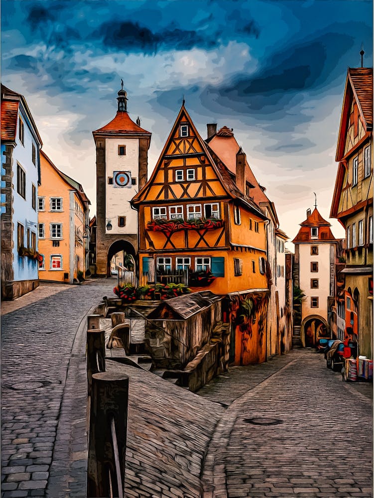 Rothenburg Ob Der Tauber, Bavaria, Germany