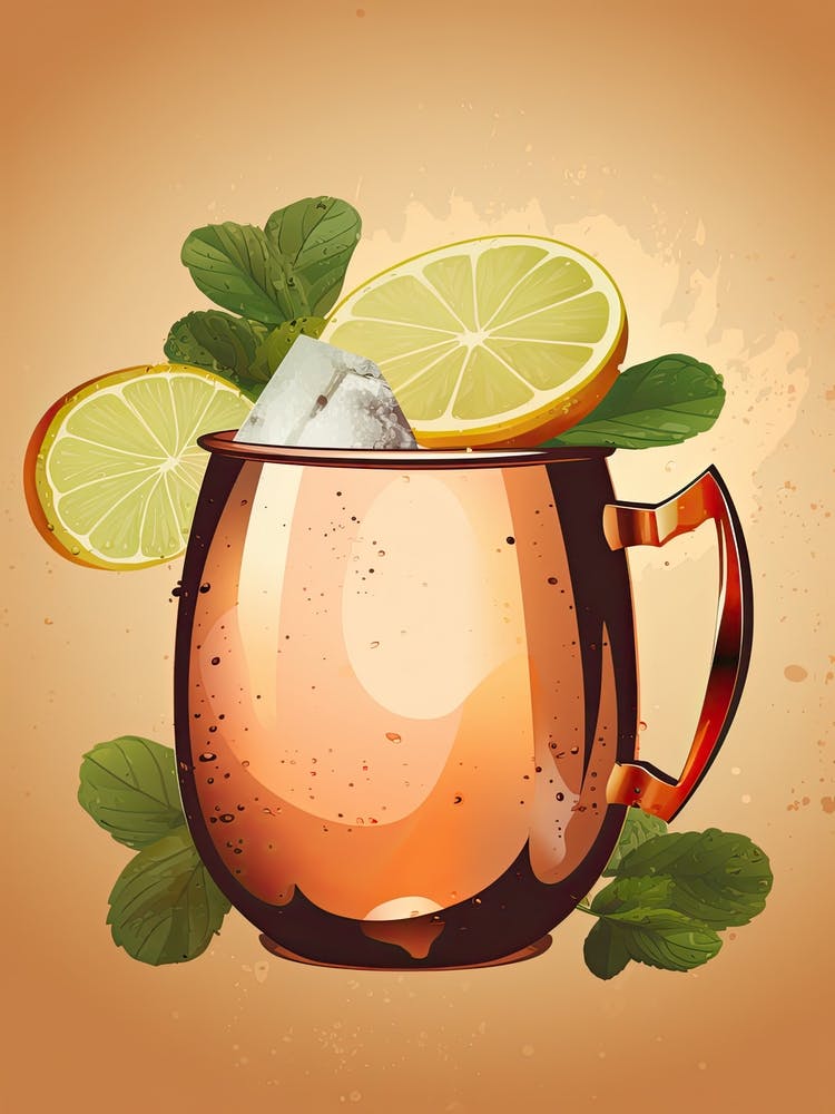 Moscow Mule Cocktail Mid Century Modern 1