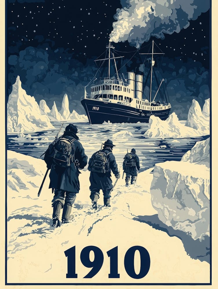 Aihrgdesign A Vintage Adventure Poster Of A Polar Exploration C5a480f8 0113 478d B84e 45ea152b1f60 1