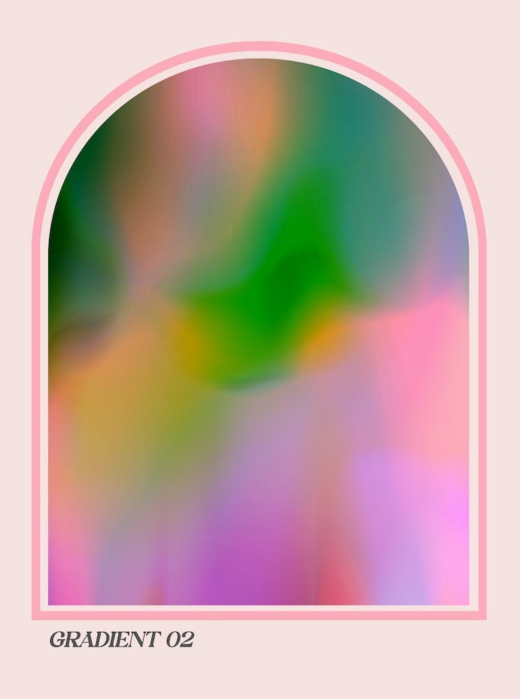 Gradient 2 pink and green