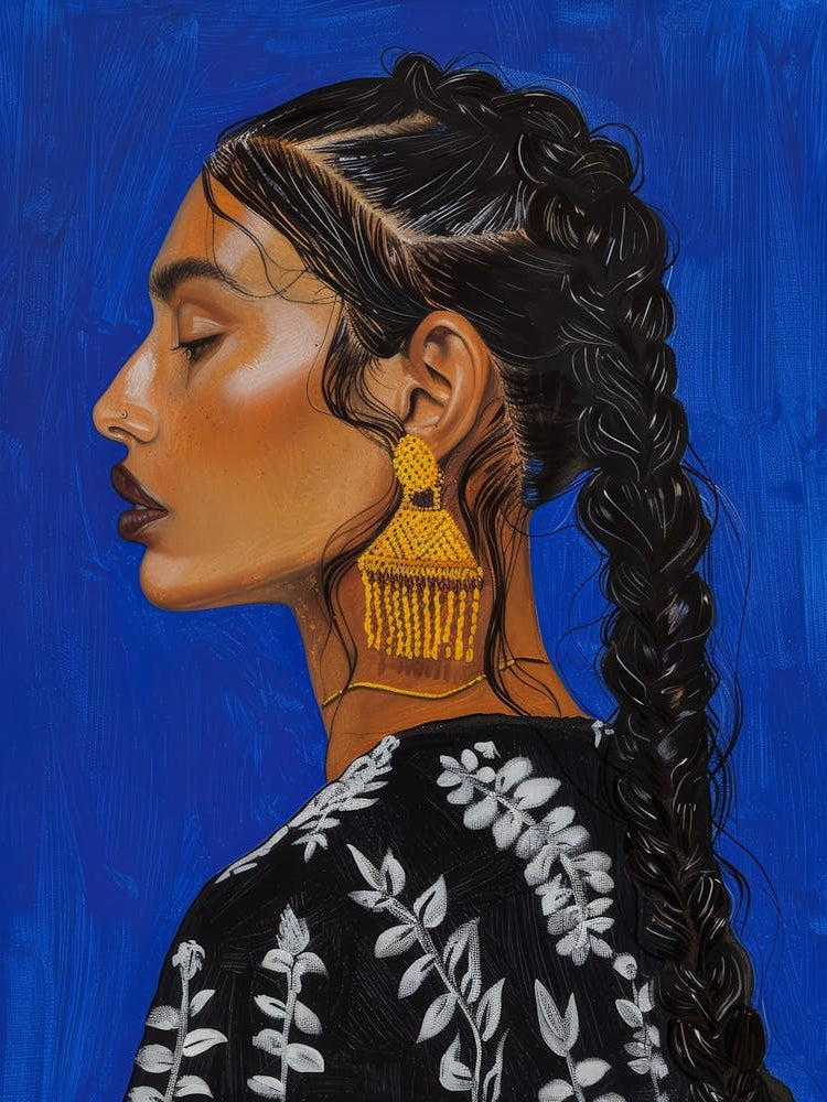 Woman With Braids 2