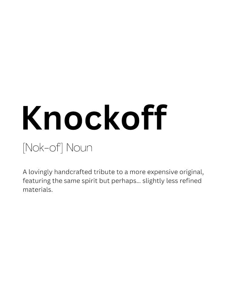 Knockoff Definition Meaning