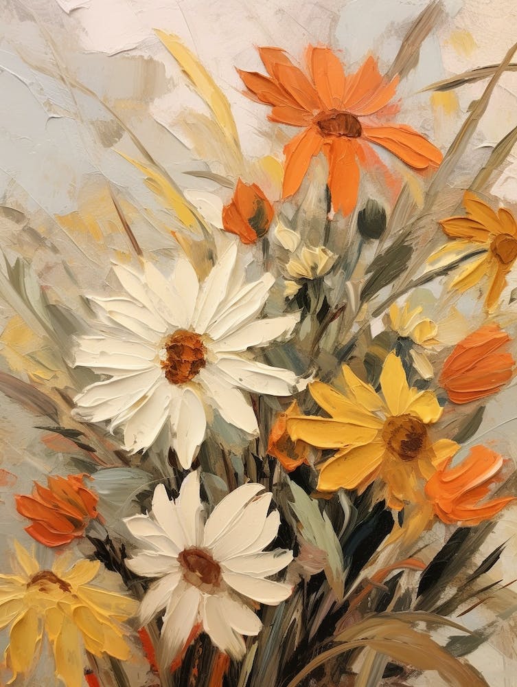 Fall Flower Painting Edelweiss 3