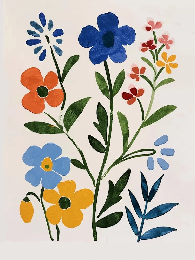 Painted Florals Forget Me Not 3