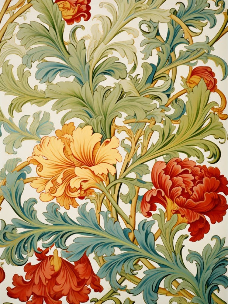 Victorian Floral Wallpaper 6