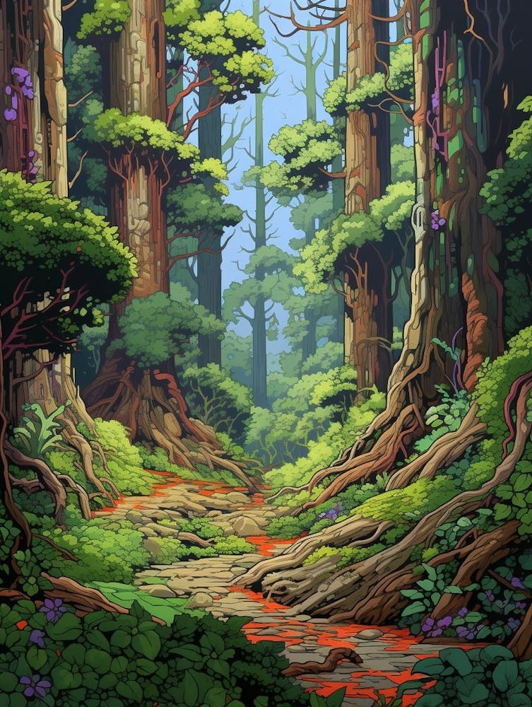 Knysna Forest Pixel Art 2