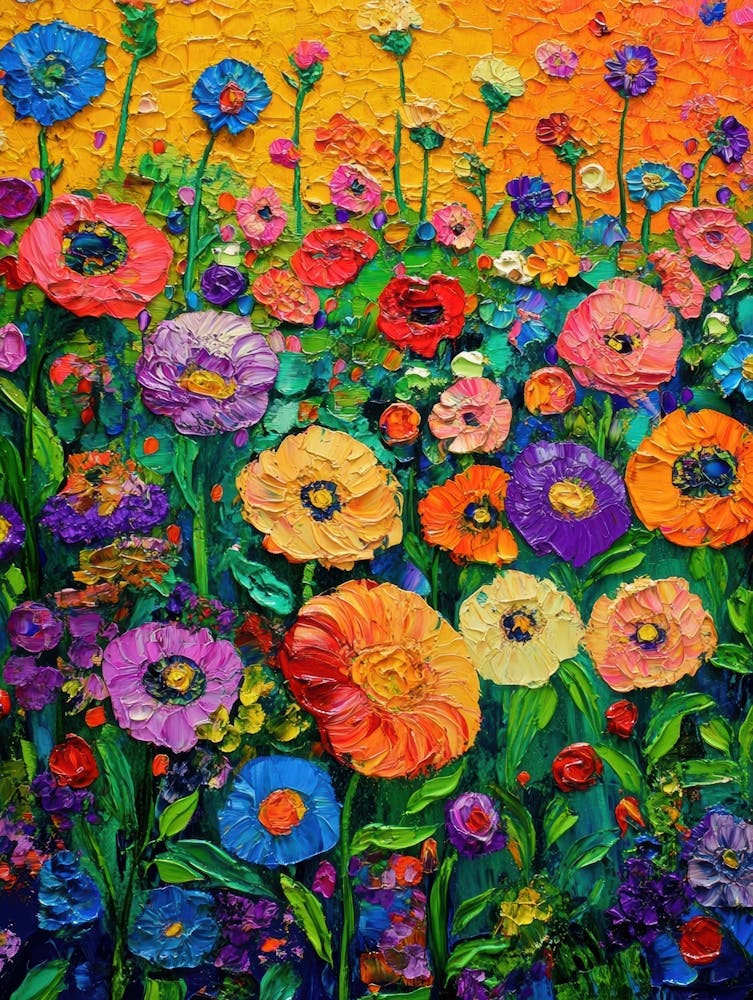 Garden Of Colorful Flowers 8