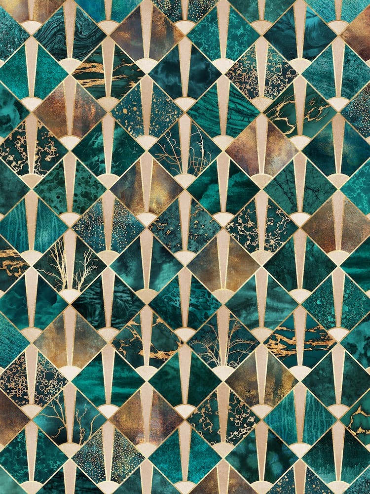 Art Deco Tiles - Ocean