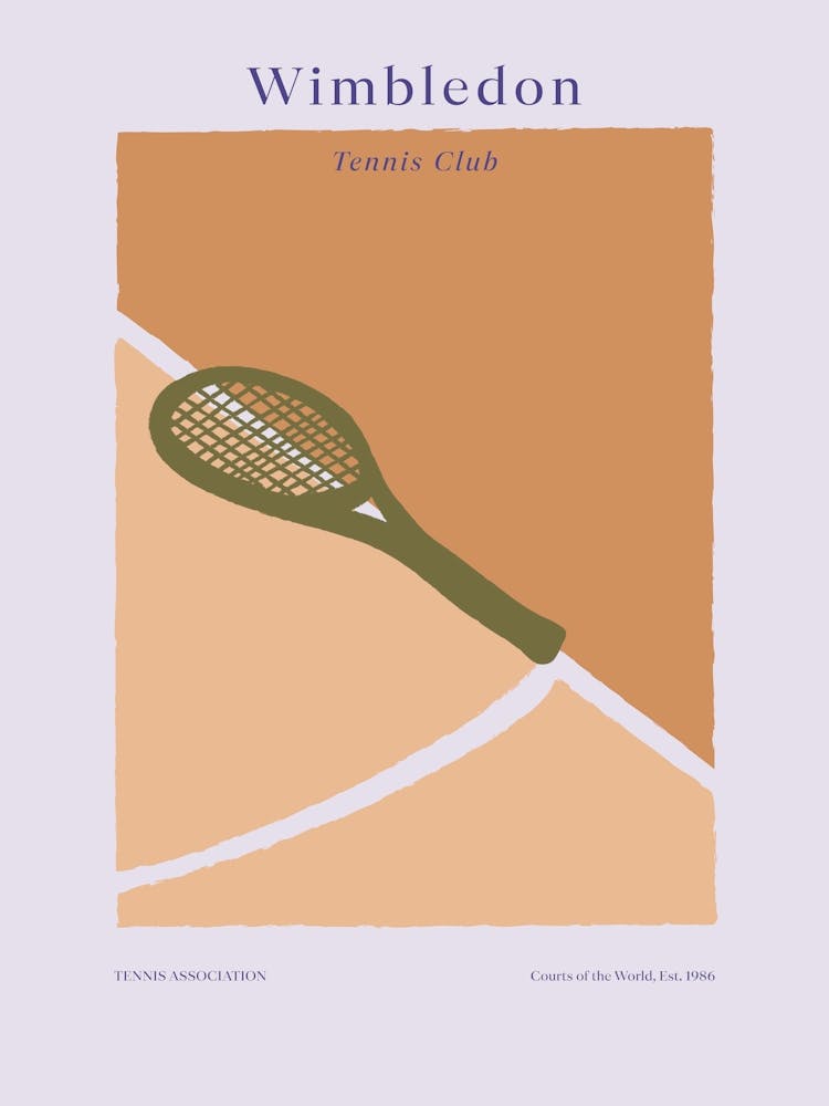 Boho Retro Sports 1 Tennis Racquet 4