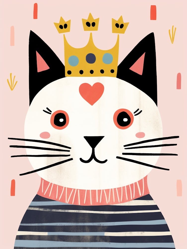 Little Cat 6 Wearing A Crown