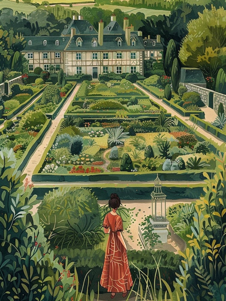 Dans Le Jardin Chateau De Villandry Gardens France 2