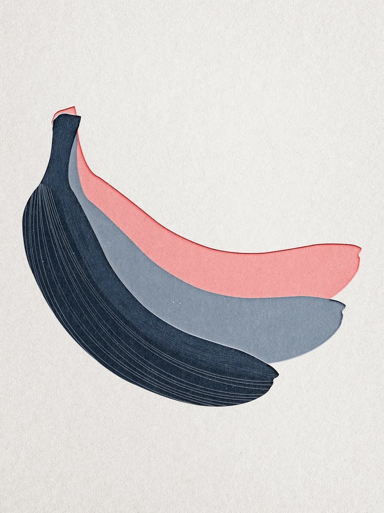 Bunch Of Bananas Paper Cut