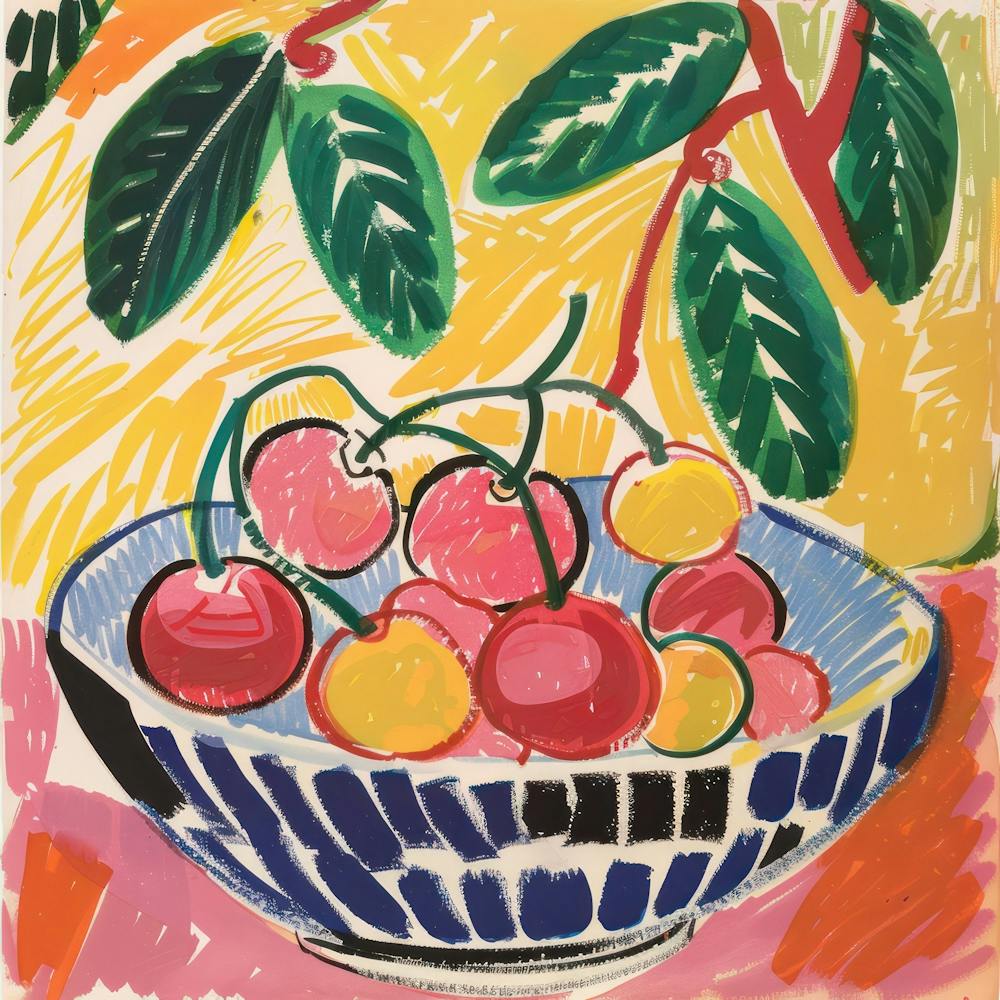 Cherry Painting Matisse Style 11