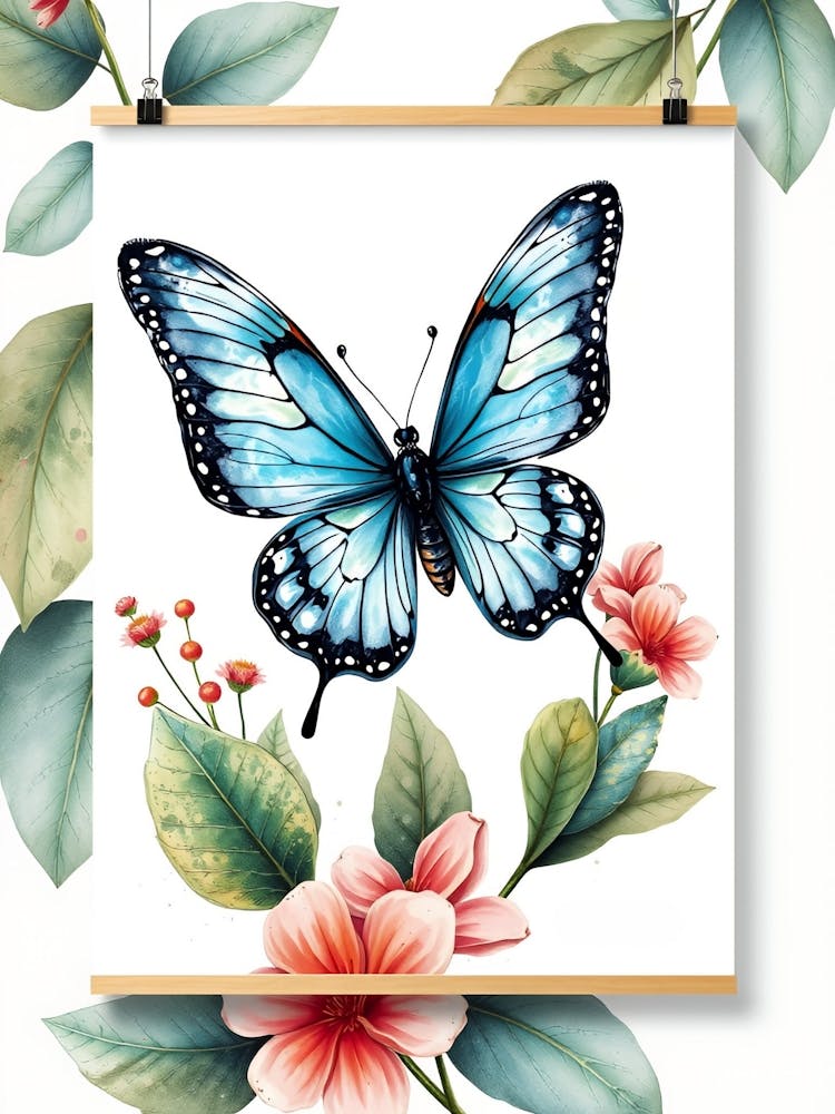 Butterfly Watercolor Print