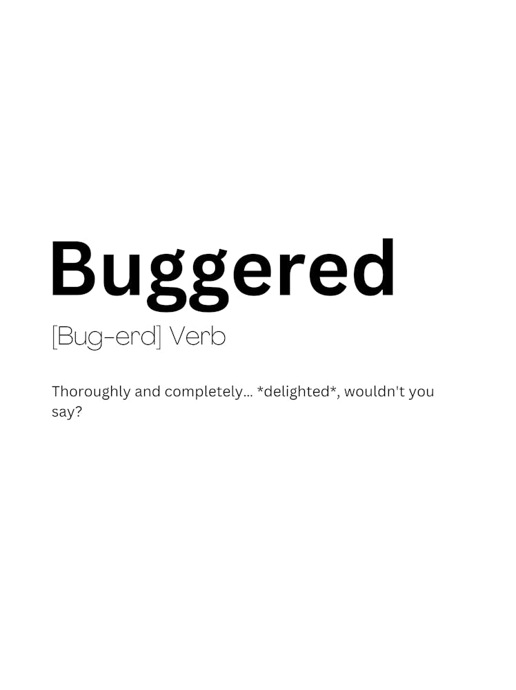Buggered Definition Meaning