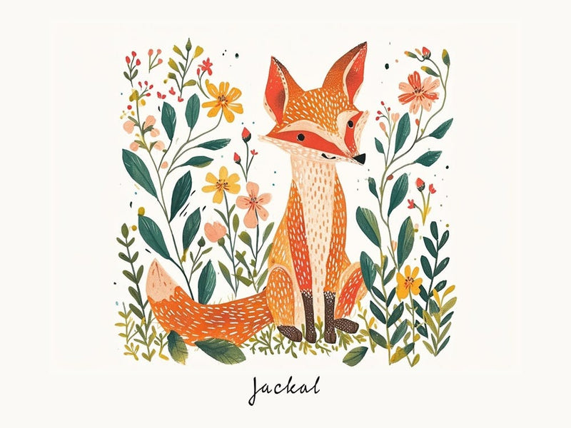 Little Floral Jackal 1 Poster