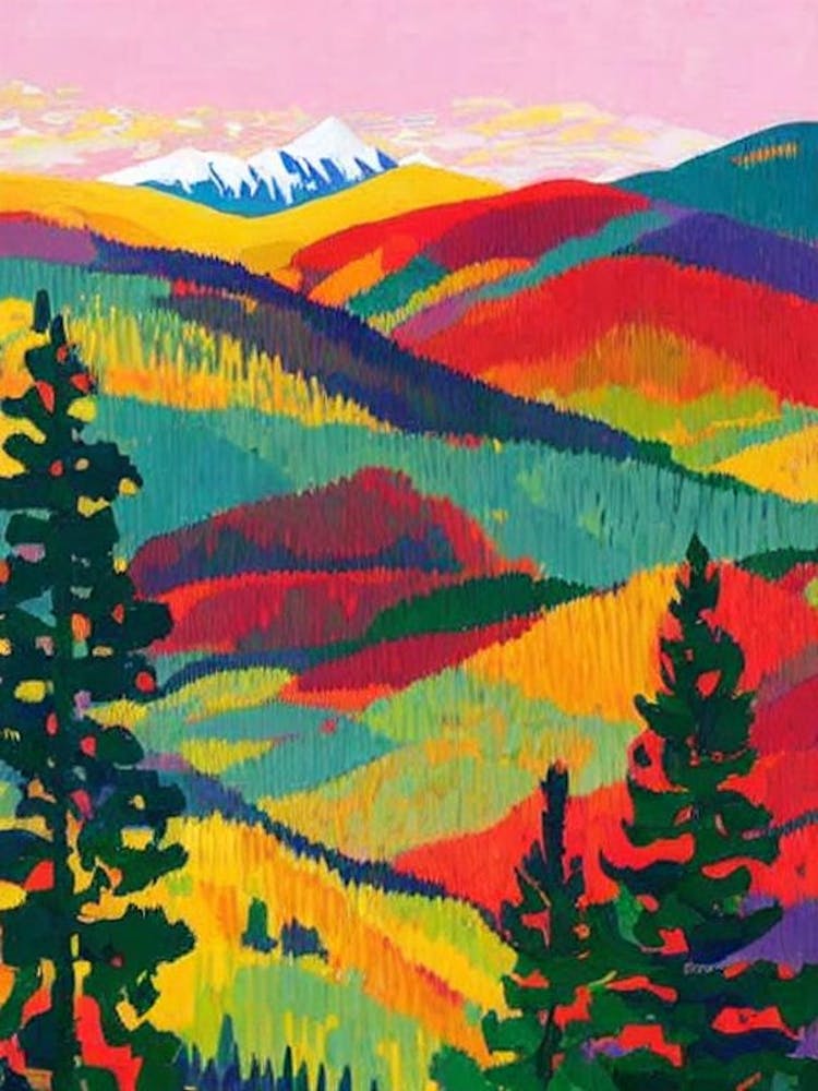 Tatra National Park Poland Abstract Colourful