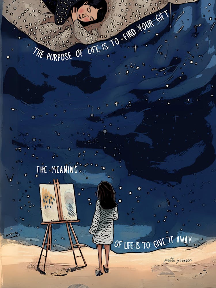 Person Of Life To The Sky