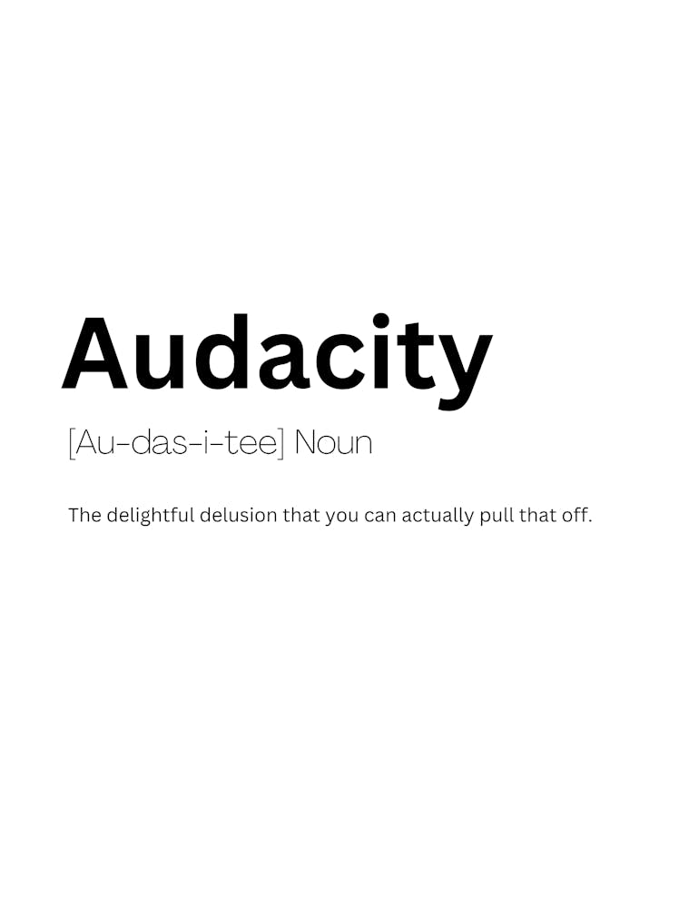 Audacity Definition Meaning