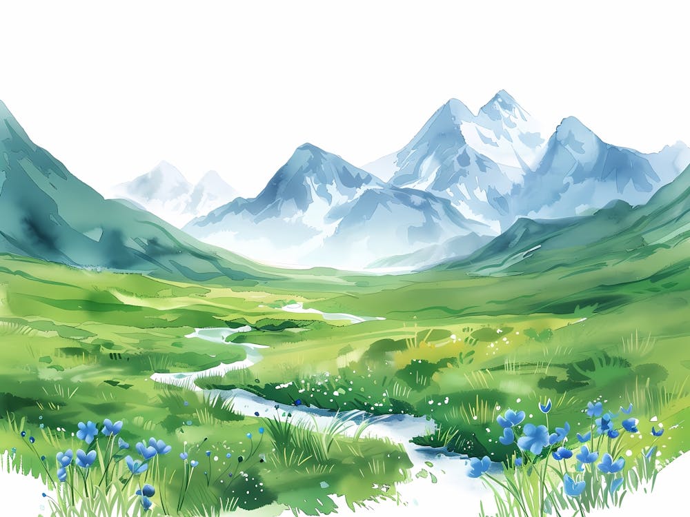 Aquarelllandschaft 1