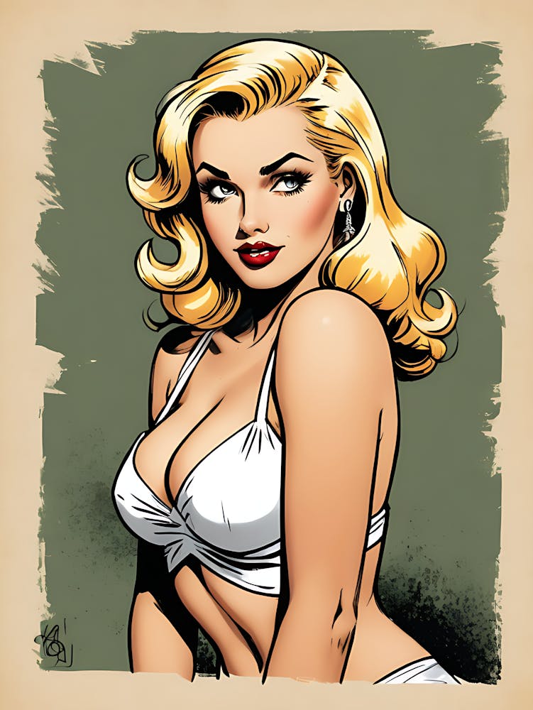 Vintage Pin Up Girl