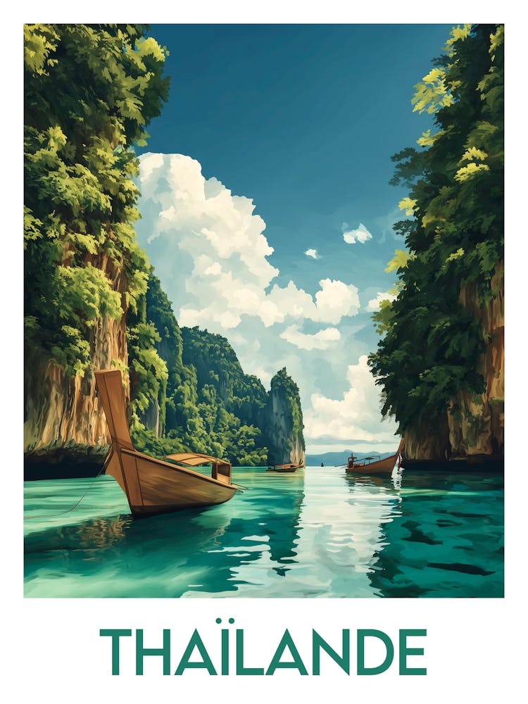 Affiche de voyage Thaïlande