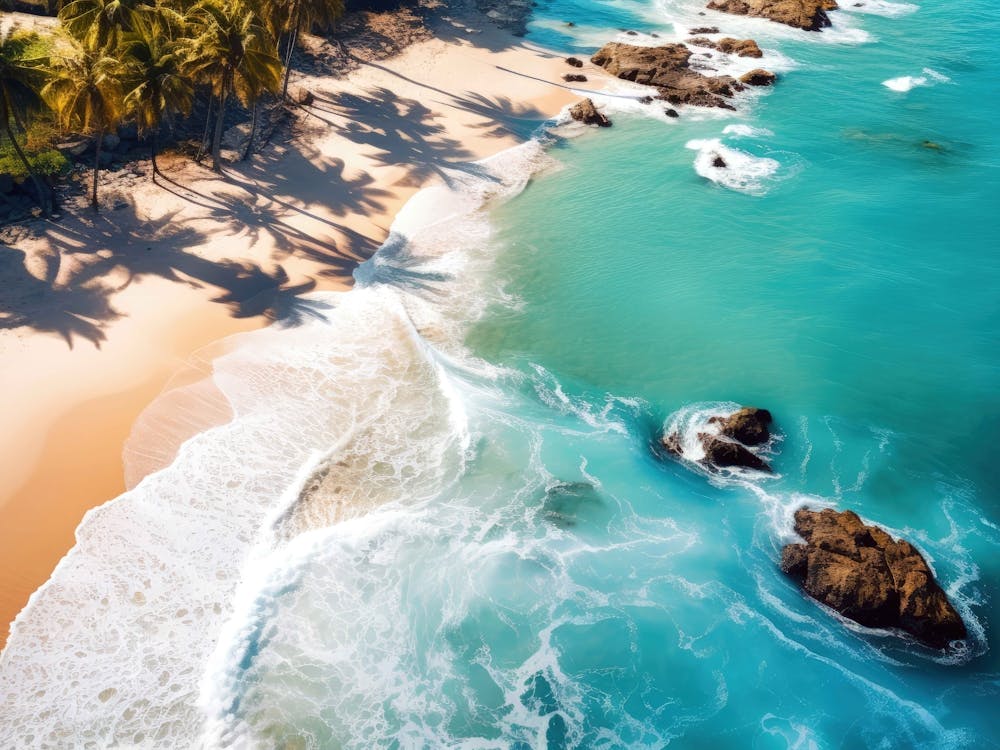 Aerial View Of A Beach 2