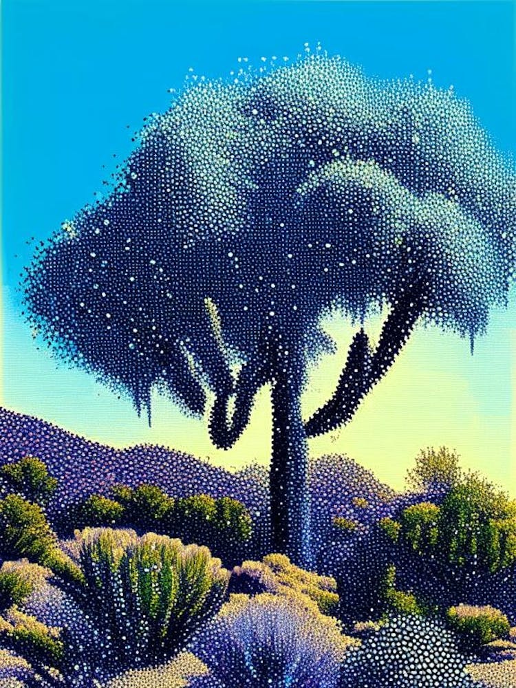 Joshua Tree National Park United States Of America Pointillism