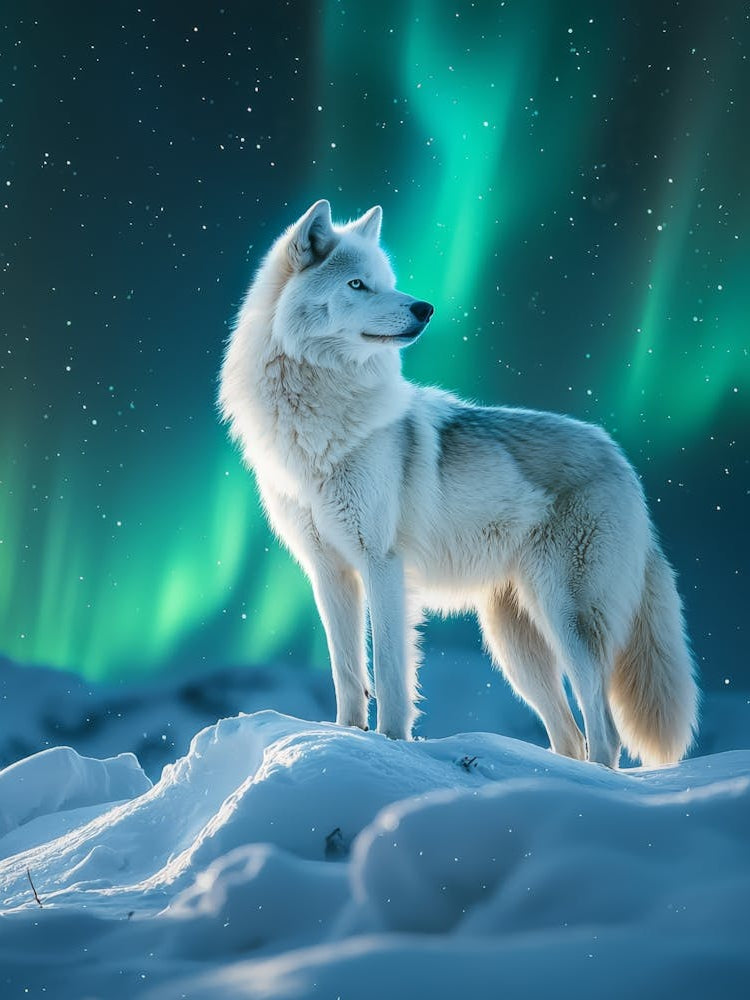 White Wolf. Generated with AI. 4