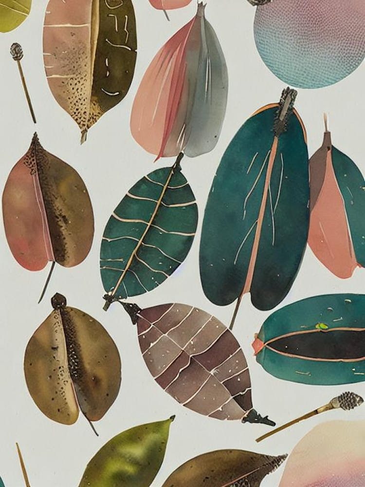 Sea Lice Vintage Graphic Watercolour