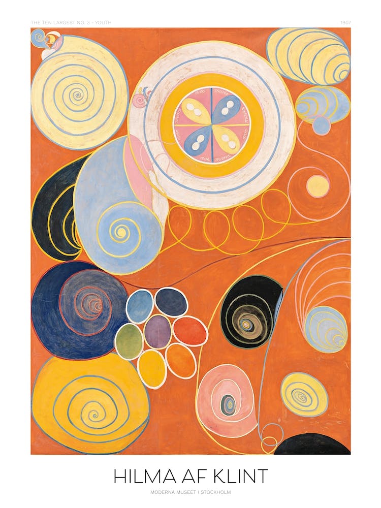 The Ten Largest No3, Hilma Af Klint Exhibition Poster