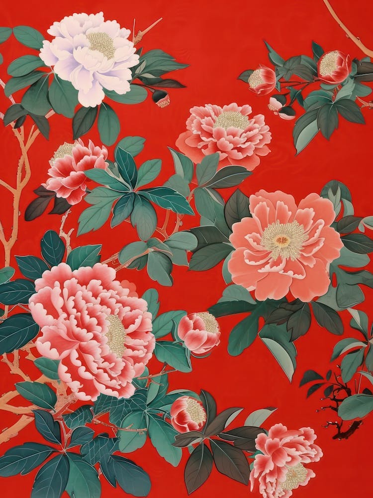 Great Japan Hokusai Japanese Flowers 13