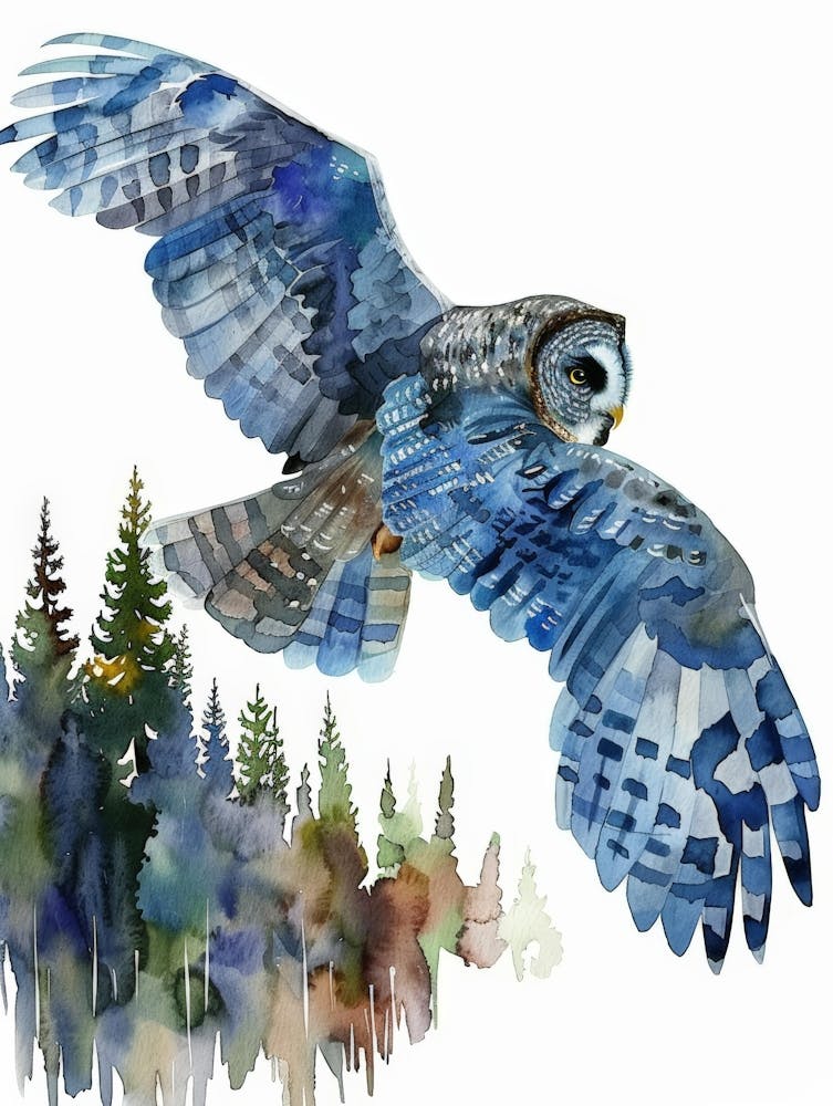 Owl In Flight 4