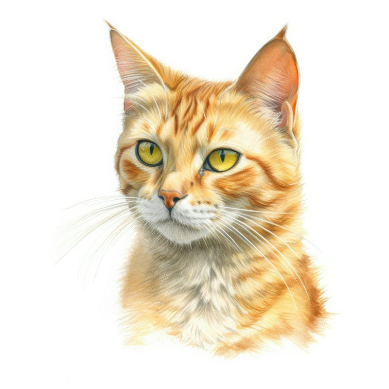 California Spangled Gold Cat Portrait