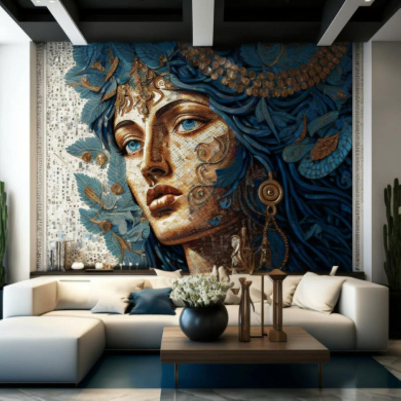 A breathtaking portrait of Egyptian beautiful Queen