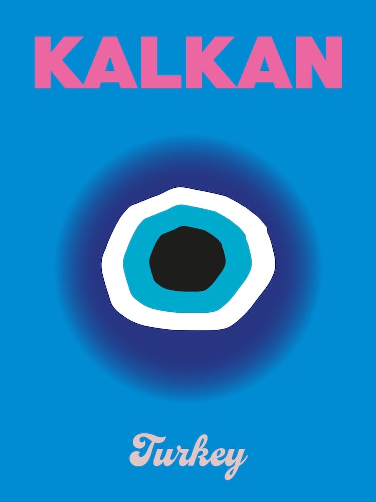 Kalkan Turkey Travel Print